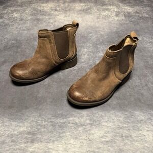 UGG Bonham II Chelsea‎ Boots Brown Suede Sheepskin Lined 1095150 Womens 5